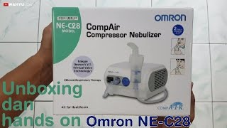 Nebulizer Omron NEC28  unboxing dan hands on Indonesia [upl. by Unity]