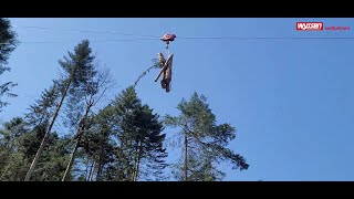 LangstreckenSeilbahn Einsatz mit Laufwagen HY4F und Seilwinde W90 [upl. by Wilhelm834]