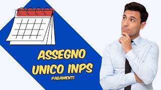 ASSEGNO UNICO CALENDARIO PAGAMENTI LUGLIO DICEMBRE 2024 [upl. by Idnym699]