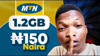 New MTN Data Cheat  How To Get MTN 12GB Data For ₦150 Naira [upl. by Mossolb730]