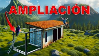 Ampliación Casa Contenedor Cómo Crear una Habitación Extra con Acero [upl. by Ileane]