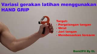 Variasi Latihan Forearm pakai Hand Grip  Hand Grip Exercise [upl. by Asecnarf]