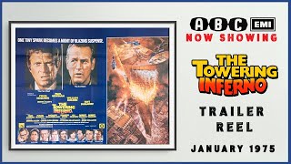 THE TOWERING INFERNO January 1975 ABC Cinema Trailer Reel  Home Cinema [upl. by Horick981]