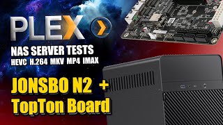 Jonsbo N2  Topton NAS Plex Media Server 1080p4K8K Tests [upl. by Netsirt4]