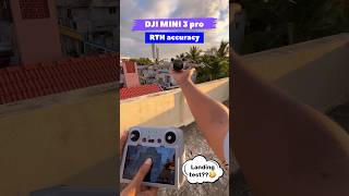 DJI MINI 3 Pro landing accuracy test on hand😳djimini4pro dji drone [upl. by Nedah]