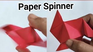 How To Make Paper Spinner  Easy Origami Step By Step  Fidget Spinner Making Tutorial Video [upl. by Gunas529]