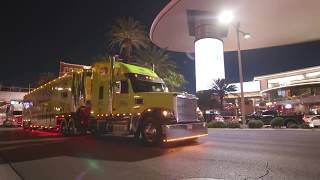 NASCAR Hauler Parade hits the strip in Las Vegas [upl. by Sapienza]