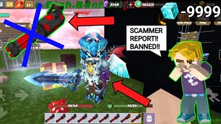 Report Scammer RIP NEW GATLING GUN 9999 Gcubes in Skyblock BlockmanGo  SkyKING [upl. by Germin696]