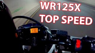 Yamaha WR125X Top Speed Test 130kmh [upl. by Einatsed528]