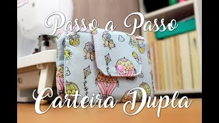 Passo a Passo  Carteira Duplo Zíper [upl. by Kristin]