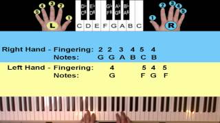 Annies Song Beginners Piano amp Keyboard Lesson [upl. by Piggy]