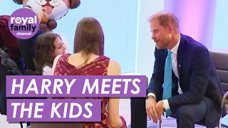 Prince Harry Meets With Children at WellChild Awards [upl. by Lotson772]