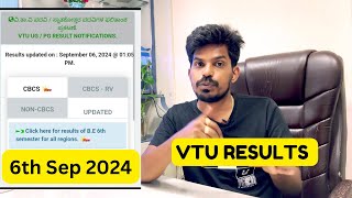 VTU RESULTS UPDATE on 6th Sep 2024 [upl. by Yngad]