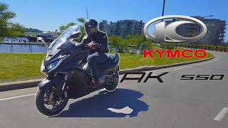 PRUEBA Review Kymco AK550 ♦️ ¿Es MEJOR que el YAMAHA TMAX y el BMW C650  Argentina Motovlogs [upl. by Boyd543]