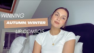 WINNING AUTUMNWINTER LIPSTICK COMBOS [upl. by Anayeek]