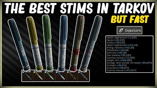 The Best Stims In Tarkov But Fast  EFT Stimulant Injectors  Morphine Propital SJ6 eTGcharge 1211 [upl. by Aihseya]