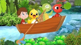 Row Row Row Your Boat  Nursery Rhymes  Kids Songs [upl. by Mavilia]