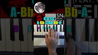 Feint  Snake Eyes fear CoMa Piano Tutorial shorts [upl. by Etnuahc547]