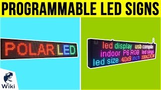 8 Best Programmable LED Signs 2019 [upl. by Gorrian]