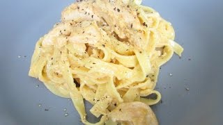 Tagliatelles au Poulet sauce crémeuse Recette Simplissime et Rapide [upl. by Diandre]