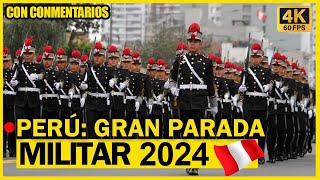 🔴 Gran Parada y Desfile Militar 4K 60FPS por Radio Deportes Perú EN VIVO  CON COMENTARIOS [upl. by Nabetse]