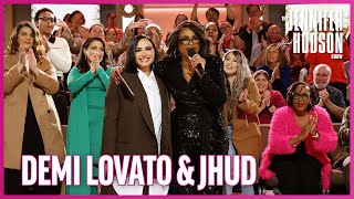 Demi Lovato Joins Jennifer Hudson for a Holiday Inspired Riff Off [upl. by Mokas553]