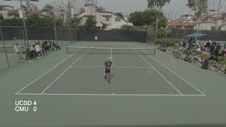 24 Sectionals Day 1 UCSD vs CMU  Mens Singles [upl. by Ainak]