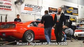 SP Elliots Single Turbo 300ZX Breaks Stock Motor Dyno Record  783whp 601wtq  25psi [upl. by Agathe]