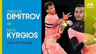 Grigor Dimitrov v Nick Kyrgios  Australian Open 2018 4R  AO Classics [upl. by Akiemahs514]