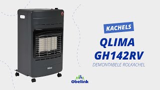 Qlima GH142RV opvouwbare rolkachel  Productvideo  Obelink [upl. by Euphemiah382]