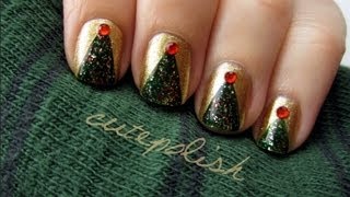 Christmas Tree Nail Art [upl. by Ijat523]