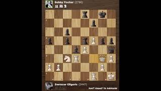 Svetozar Gligoric vs Bobby Fischer • Olympiad Siegen  Germany 1970 [upl. by Adnarb]