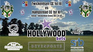 Twickenham CC 1st XI vs Hampstead CC 1st XI [upl. by Cuthbert]