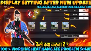 Free Fire display Setting  Pro Player display Setting Free Fire 2024  Free Fire Max New Setting FF [upl. by Luing]