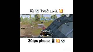 D55 iQ 💀  Camper 💀💥 1vs3 Livik bgmi [upl. by Asiat]