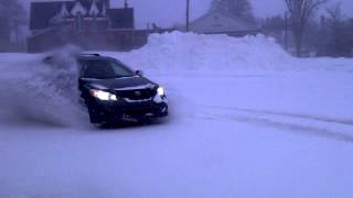 2012 Toyota Matrix AWD Snow Drifting [upl. by Illac]