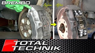 How to Replace BREMBO Front Discs and Pads  ALL MAKES amp MODELS [upl. by Arbrab908]