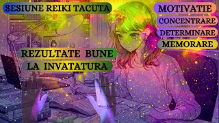 SESIUNE REIKI TACUTA  REZULTATE BUNE LA INVATATURA MEMORARE MOTIVATIE CONCENTRARE DETERMINARE [upl. by Vaclava28]