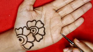 Easy Simple Mehndi Design For Front Hand  आसान शेडेड अरेबिक मेहंदी डिज़ाइन लगाना सीखे  Mehndi [upl. by Dorreg]