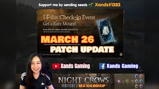 NIGHT CROWS GLOBAL MARCH 26 PATCH UPDATE [upl. by Minna]