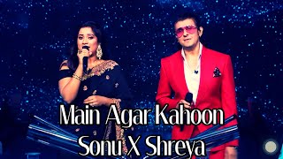 Main Agar Kahoon  Shreya Ghoshal and Sonu Nigam in KBC [upl. by Yessak]