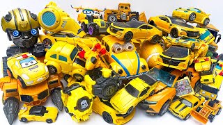 Bumblebee Yellow Car Transformers JCB TOY Excavator truck crane ampboat Robot Transfiguration animal [upl. by Tiram]