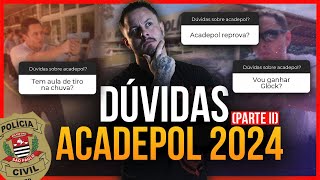 Dúvidas COMO VAI SER A ACADEMIA DE POLÍCIA DA PC SP EM 2024 [upl. by Nanci]