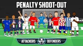 ⚽️Penalty ShootOut Attackers vs Defenders⚽️Frontmen Season 45 Feat Ronaldo Messi Neymar Maguire [upl. by Philips]