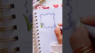 ♡ PAPER NOTES DOODLE  Draw Frame doodles for your planner  Bullet journal art [upl. by Inafets]