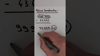 Maths Substraction Trick 😱😱😱shorts short shortvideo maths mathematics education [upl. by Ydnab]