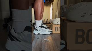 I TRIED ON THE LACELESS YEEZY 700 MNVN ANALOG 🔥 yeezy adidas sneakers pov onfeet tryon yzy [upl. by Annerahs599]