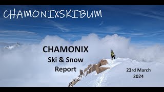 CHAMONIX Ski and Snow Report week 17  Will there be snow at Easter [upl. by Ogirdor]