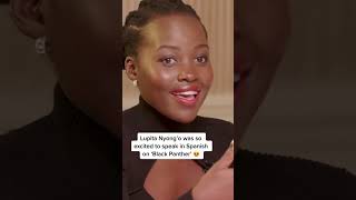 Lupita Nyongo Was So Excited To Speak Spanish In Black Panther 😍 Shorts [upl. by Arrotal]