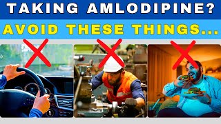 Amlodipine Alert Avoid These 13 Things While Taking Amlodipine amlodipine amlodipineeffects [upl. by Basile]